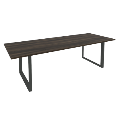 Onix Direct Стол переговорный на О-образном м/к O.MO-PRG-25 Дуб Мали/Металл Антрацит 2580*980*750