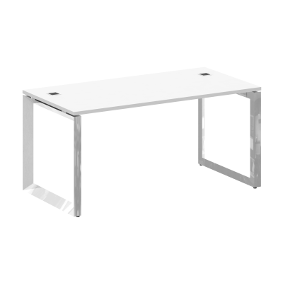 Onix Direct Lux Стол руководителя О-обр. м/к M-O.MO-SRR-4.8 Белый Бриллиант/Нержавеющая Сталь/Хром 1