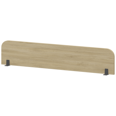 Экран радиусный для стола Аргентум-МП НТМЭ-160 Баттл Рок/Антрацит (1600x25x350)