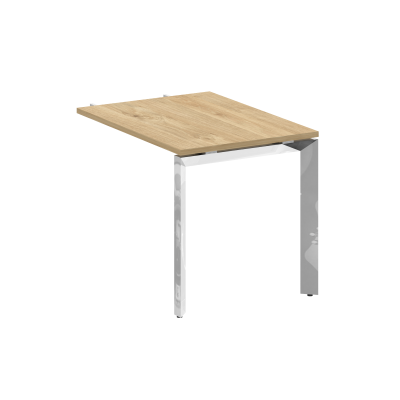 Onix Direct Lux Брифинг-приставка П-обр. м/к M-O.MP-BR-9 Тиквуд Светлый/Нержавеющая Сталь/Хром 980*7