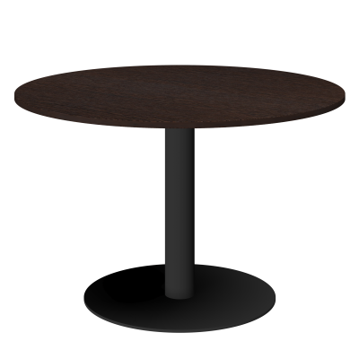 Стол круглый Арго-М АМ-Д120 Дуб венге/Антрацит (1200x1200x760)