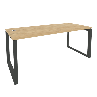 Onix Direct Стол рабочий руководителя на О-образном м/к O.MO-SRR-5.8 Тиквуд Светлый/Металл Антрацит