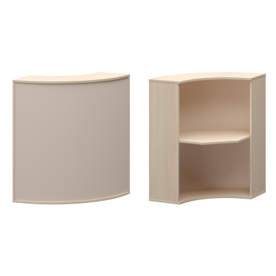 Стойка угловая Ресепшн А-550 Бук 900x1220x900