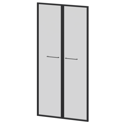 Фасады рамочные стеклянные Кортез KZF-48RS(Ч) Тонированный (784x20x1564)