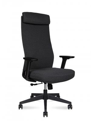 Кресло офисное / Fredo / черный каркас/черная сетка/черная сидушка