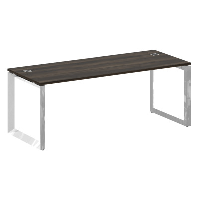 Onix Direct Lux Стол руководителя О-обр. м/к M-O.MO-SRR-6.8 Дуб Мали/Нержавеющая Сталь/Хром 1980*800