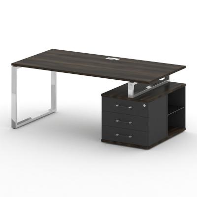 Shift Стол руководителя с опорной тумбой, правый SK.SRT-180 (R) Дуб Мали/Антрацит 1800*904*753