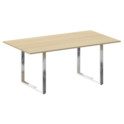 Metal System Direct Стол перег. О-обр. м/к БО.ПРГ-180 Акация Лорка/Нержавеющая Сталь 1800*1000*750
