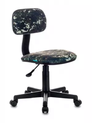 Кресло детское Бюрократ CH-201NX зеленый милитари Military крестов. пластик