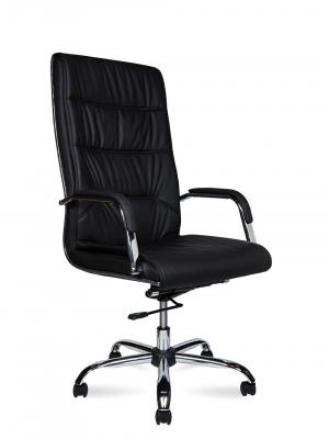 Кресло офисное / Lion / черная экокожа