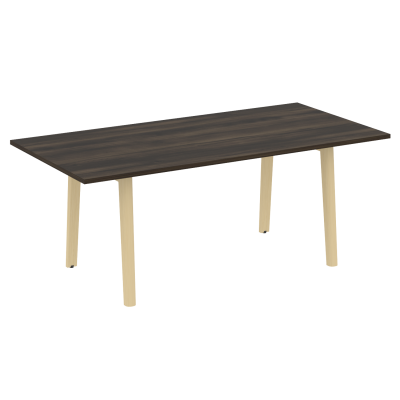 Onix Wood Direct Стол переговорный OW.PRG-19 Дуб Мали/Дуб Светлый/Металл Белый 1980*980*750