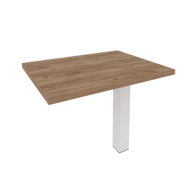 First Брифинг-приставка KB-4 Дуб Табак/Металл Белый 900*700*765