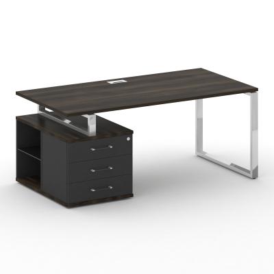 Shift Стол руководителя с опорной тумбой, левый SK.SRT-180 (L) Дуб Мали/Антрацит 1800*904*753