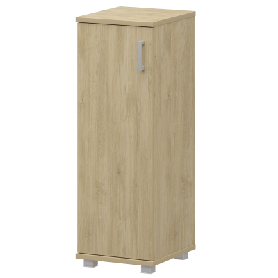 Стеллаж низкий узкий закрытый Аргентум "НТ-440;НТ-601" Баттл Рок (400x445x1280)