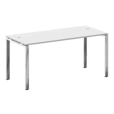 Metal System Direct Стол рабочий руковод. П-обр. м/к БП.СРР-4.7 Белый/Нержавеющая Сталь 1600*720*750