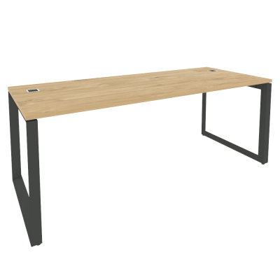 Onix Direct Стол рабочий руководителя на О-образном м/к O.MO-SRR-6.8 Тиквуд Светлый/Металл Антрацит