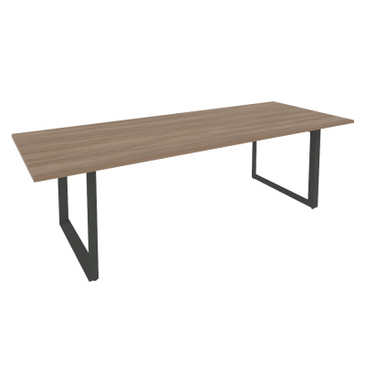 Onix Direct Стол переговорный на О-образном м/к O.MO-PRG-25 Дуб Аризона/Металл Антрацит 2580*980*750
