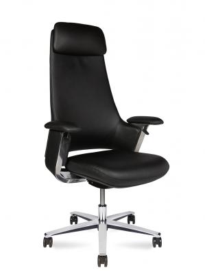 Кресло офисное / York / черная кожа