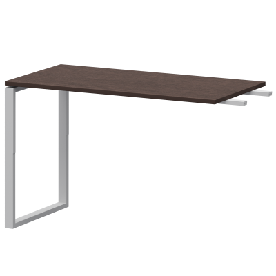 Бриф-приставка на металлокаркасе Арго-М АМ.О-120.60 Дуб венге/Белый (1200x600x760)