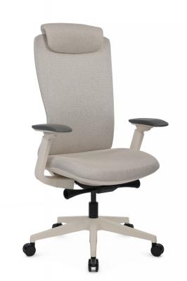 Кресло Gemini EGE-002AW Белый пластик/Светло-бежевый