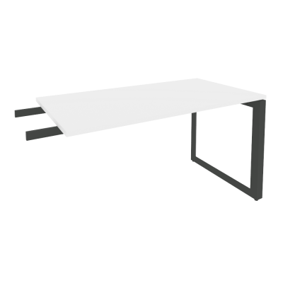 Onix Direct Брифинг-приставка на О-образном м/к O.MO-BR-13 Белый Бриллиант/Металл Антрацит 1380*720*