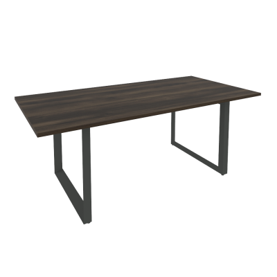 Onix Direct Стол переговорный на О-образном м/к O.MO-PRG-19 Дуб Мали/Металл Антрацит 1980*980*750