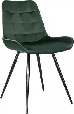 Стул для дома Бюрократ CH-K2 зеленый Holland 30 металл черный на ножках (CH-K2_1/HL30)