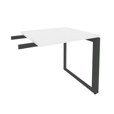 Onix Direct Брифинг-приставка на О-образном м/к O.MO-BR-7 Белый Бриллиант/Металл Антрацит 780*720*75