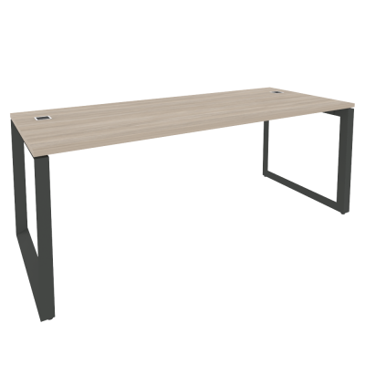 Onix Direct Стол рабочий руководителя на О-образном м/к O.MO-SRR-6.8 Дуб Аттик/Металл Антрацит 1980*