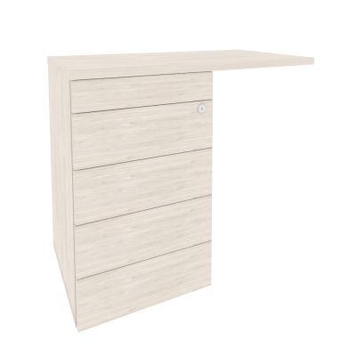 Onix Direct Тумба приставная (TIP-ON) (универсальная л/пр) O.TPU-4 TIP Денвер Светлый 842*460*750