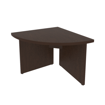 First Угловой модуль переговорного стола правый KPR-4 (R) Венге Цаво 900*900*765
