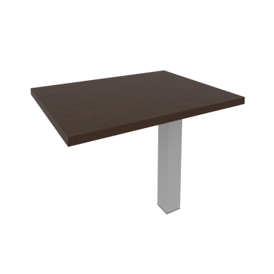 First Брифинг-приставка KB-4 Венге Цаво/Металл Серый 900*700*765