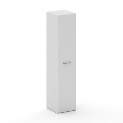 Cross Шкаф узкий высокий универсальный CRF.SU-102 Белый/Белый Бриллиант 450*460*2000