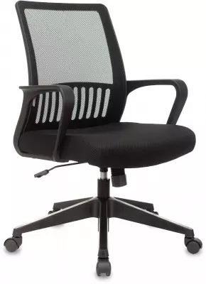 Кресло Бюрократ MC-201 черный TW-01 TW-11 сетка/ткань крестов. пластик