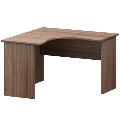 Стол компактный левый Арго А-203.60.ЛВ Темный шимо (1200x1200x760)