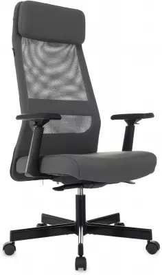 Кресло эргономичное Бюрократ T-995 серый TW-04 Neo Grey сетка/ткань с подголов. крестов. металл черный