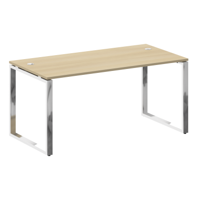 Metal System Direct Стол рабочий руковод. О-обр. м/к БО.СРР-4.8 Акация Лорка/Нержавеющая Сталь 1600*