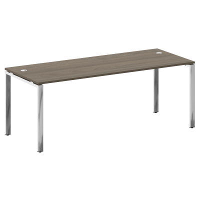 Metal System Direct Стол рабочий руковод. П-обр. м/к БП.СРР-6.8 Вяз Благородный/Нержавеющая Сталь 20