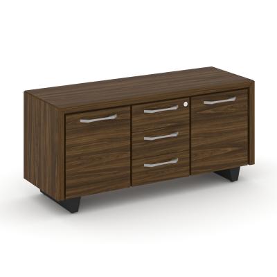 Corner Греденция большая COR.GRB Орех Лоренцо/Графит/Металл Графит 1296*450*600