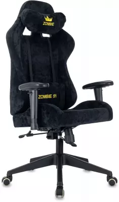 Кресло игровое Zombie 51 черный Light-20 крестов. пластик