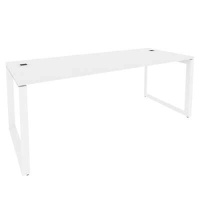 Onix Direct Стол рабочий руководителя на О-образном м/к O.MO-SRR-6.8 Белый Бриллиант/Металл Белый 19