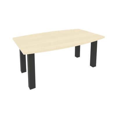 First Стол переговорный KPRG-2 Клен/Металл Антрацит 1800*1100*750