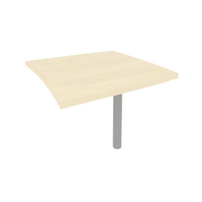 First Брифинг-приставка KB-2 Клен/Металл Серый 904*904*765