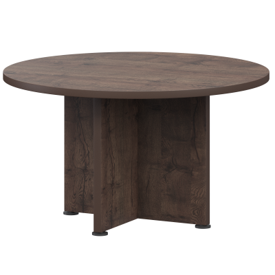 Стол для переговоров круглый Приоритет К-964 Дуб апрель (1200x1200x750)