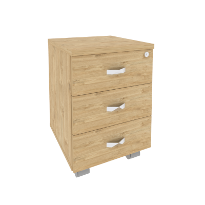 Onix Direct Тумба мобильная O.TM-3 Тиквуд Светлый 432*460*611
