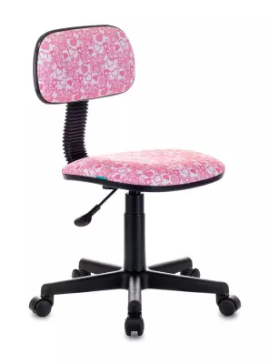 Кресло детское Бюрократ CH-201NX розовый сердца Hearts-Pk крестов. пластик