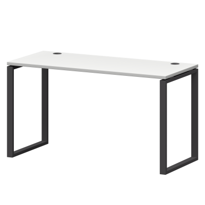 Стол на металлокаркасе Смарт СМС25-О-10К.60.Пр25 Белый/Антрацит (1000x600x750)