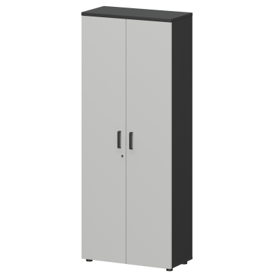 Шкаф Смарт СМШ-58Д Тип1 Графит/Белый (792x380x1990)