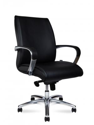 Кресло офисное / Sorbonne LB / черная экокожа