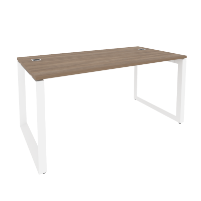 Onix Direct Стол рабочий руководителя на О-образном м/к O.MO-SRR-4.8 Дуб Аризона/Металл Белый 1580*8